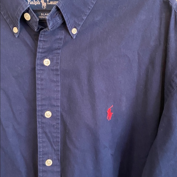 Ralph Lauren Men's Blake Navy Blue Button Down Shirt Size XL - Picture 2 of 5